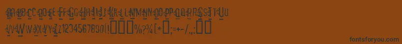 MATEJO   Font – Black Fonts on Brown Background