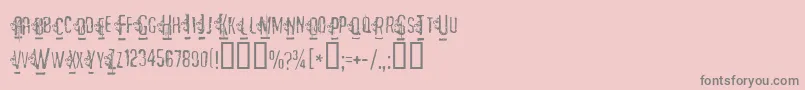 MATEJO   Font – Gray Fonts on Pink Background