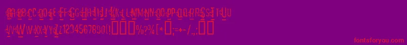 More about MATEJO Font MATEJO Font – Red Fonts on Purple Background