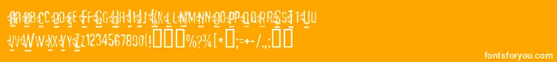 MATEJO   Font – White Fonts on Orange Background