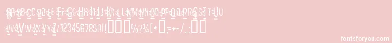 MATEJO   Font – White Fonts on Pink Background