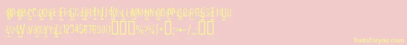 MATEJO   Font – Yellow Fonts on Pink Background