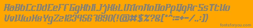 MATERIAL SCIENCE Bold Italic Font – Gray Fonts on Orange Background