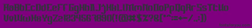 フォントMATERIAL SCIENCE Bold – 紫の背景に黒い文字