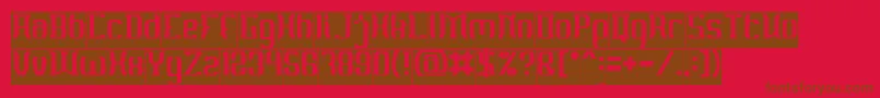 MATERIAL SCIENCE Inverse Font – Brown Fonts on Red Background