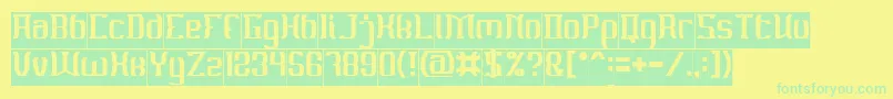 MATERIAL SCIENCE Inverse Font – Green Fonts on Yellow Background