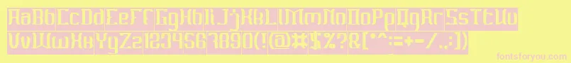 MATERIAL SCIENCE Inverse Font – Pink Fonts on Yellow Background