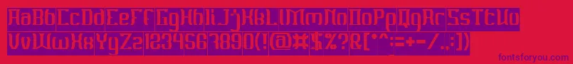 MATERIAL SCIENCE Inverse Font – Purple Fonts on Red Background