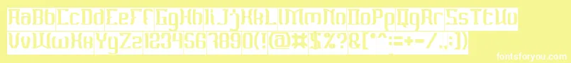 MATERIAL SCIENCE Inverse Font – White Fonts on Yellow Background