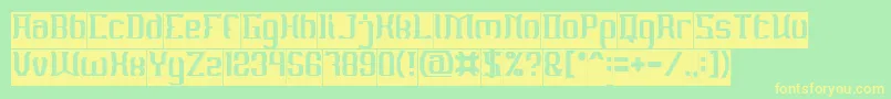 MATERIAL SCIENCE Inverse Font – Yellow Fonts on Green Background