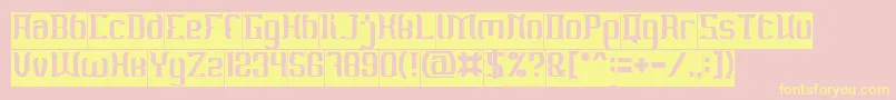 MATERIAL SCIENCE Inverse Font – Yellow Fonts on Pink Background