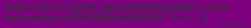 MATERIAL SCIENCE Italic Font – Black Fonts on Purple Background