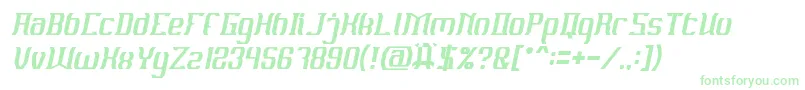 MATERIAL SCIENCE Italic Font – Green Fonts on White Background