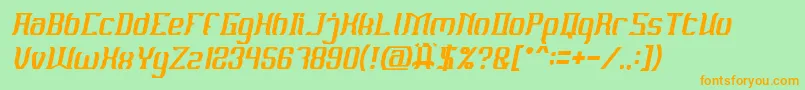 MATERIAL SCIENCE Italic Font – Orange Fonts on Green Background