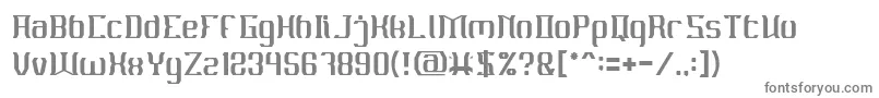 フォントMATERIAL SCIENCE Light – 白い背景に灰色の文字