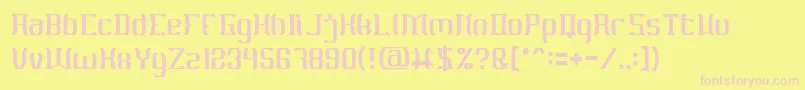 MATERIAL SCIENCE Light Font – Pink Fonts on Yellow Background