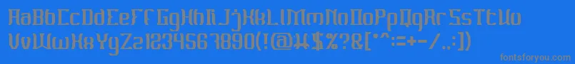 フォントMATERIAL SCIENCE – 青い背景に灰色の文字