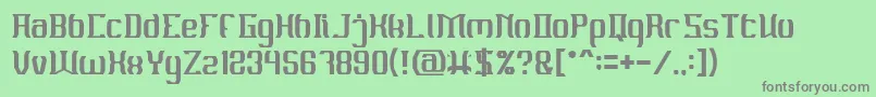 フォントMATERIAL SCIENCE – 緑の背景に灰色の文字