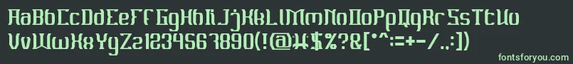 MATERIAL SCIENCE Font – Green Fonts on Black Background
