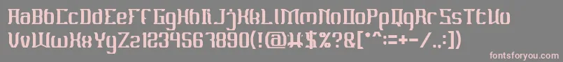 フォントMATERIAL SCIENCE – 灰色の背景にピンクのフォント