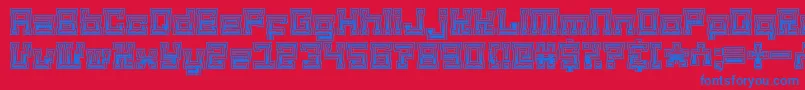 matilda the iron lady Font – Blue Fonts on Red Background