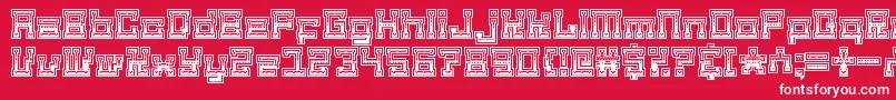 matilda the iron lady Font – White Fonts on Red Background