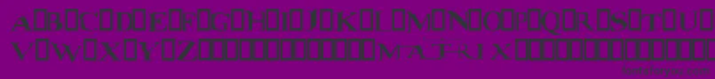 フォントmatrix – 紫の背景に黒い文字