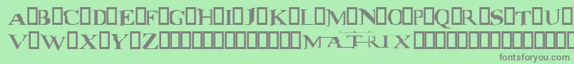 More about matrix Font matrix Font – Gray Fonts on Green Background