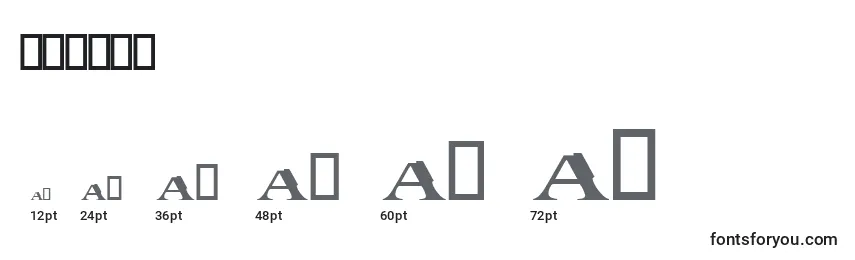 Размеры шрифта Matrix (133826)