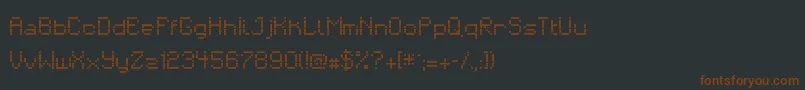 Weitere Informationen zur matrixdancer-Schriftart matrixdancer-Schriftart – Braune Schriften auf schwarzem Hintergrund