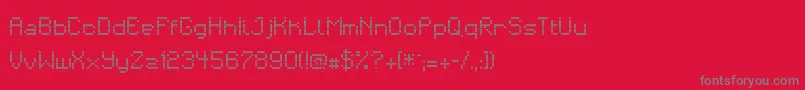 matrixdancer Font – Gray Fonts on Red Background