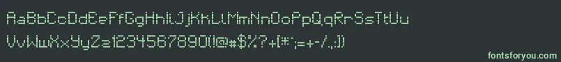 matrixdancer-Schriftart – Grüne Schriften auf schwarzem Hintergrund