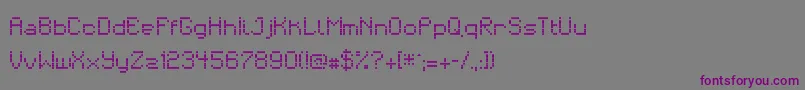 matrixdancer Font – Purple Fonts on Gray Background