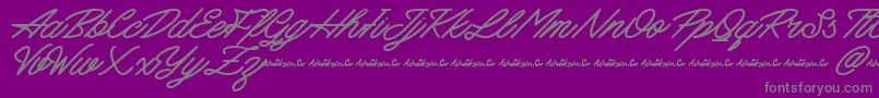 Mattcool Demo Font – Gray Fonts on Purple Background