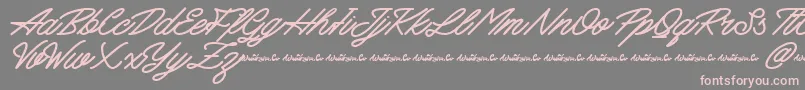 Mattcool Demo Font – Pink Fonts on Gray Background
