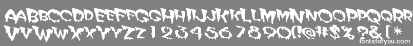 フォントMatte    – 灰色の背景に白い文字