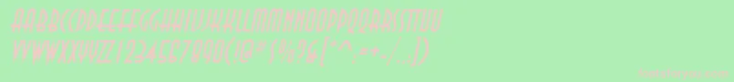 AnastasiaItalic Font – Pink Fonts on Green Background