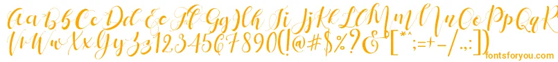 Mattosa Script  -fontti – oranssit fontit