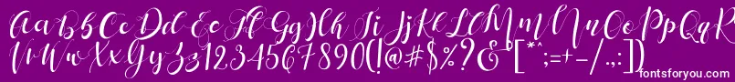 Saiba mais sobre a fonte Mattosa Script Fonte Mattosa Script – fontes brancas em um fundo violeta