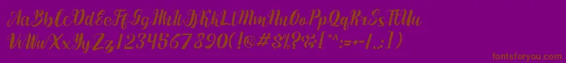 fuente maumerescript – Fuentes Marrones Sobre Fondo Morado