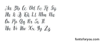 Schriftart Maumerescript