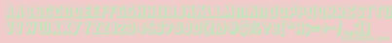 maus     Font – Green Fonts on Pink Background