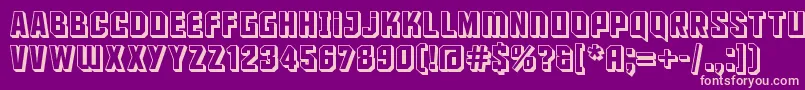 maus     Font – Pink Fonts on Purple Background