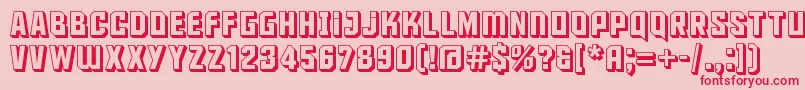 maus     Font – Red Fonts on Pink Background