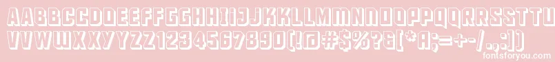 maus     Font – White Fonts on Pink Background