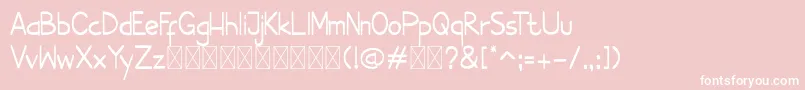 Maven Font – White Fonts on Pink Background