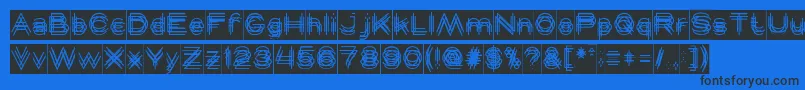 MAVERICK Inverse Font – Black Fonts on Blue Background