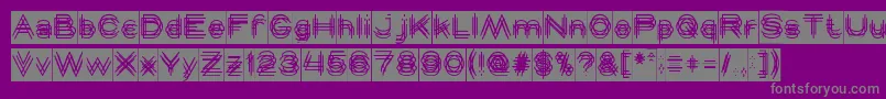 MAVERICK Inverse Font – Gray Fonts on Purple Background