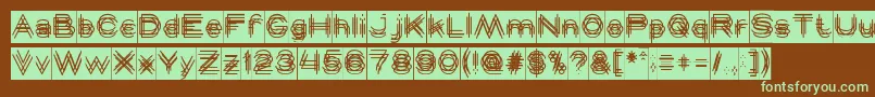 MAVERICK Inverse Font – Green Fonts on Brown Background
