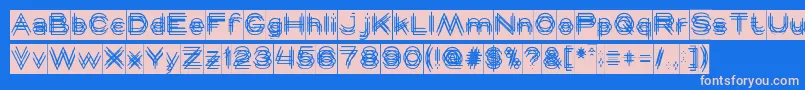 MAVERICK Inverse Font – Pink Fonts on Blue Background